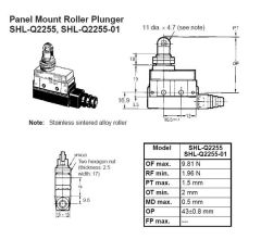 OMRON SHL-Q2255 LİMİT SWITCH