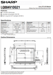 SHARP LQ084V1DG21 FANUC LCD EKRAN
