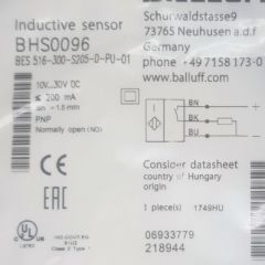 BALLUFF BES 516-300-S205-D-PU-01 SENSÖR